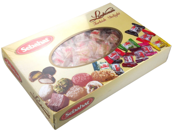 Sebahat - XXL Hochzeits Lokum mit Vanille Geschmack 190 Stück Einzelverpackt (2000g)